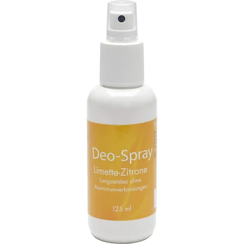 Deo Spray Limette-Zitrone 125 ml - Aluminiumfreies Deo Spray mit erfrischendem Limette-Zitrone-Duft, ideal für langanhaltenden Schutz und ein frisches Gefühl den ganzen Tag.