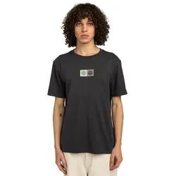 Element Dual T-Shirt für Männer - Schwarz - S - T-Shirt aus 100 % GOTS-zertifizierter Bio-Baumwolle, umweltfreundlich und komfortabel im Regular Fit mit Rundhalsausschnitt.