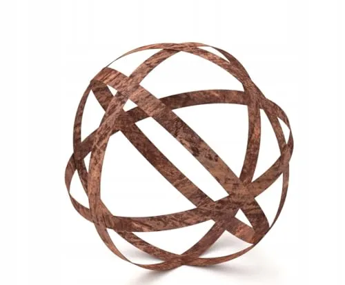 Kapaga - Gartenkugeln Rost - Kugeln für Außen - Vintage - Deko Kerzen - Sphärisches Muster - 20 cm