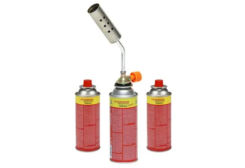 ROTHENBERGER Industrial Schrumpfbrenner KIT RS 220 - Effizientes Löt- und Schweiß-Zubehör für professionelle Anwendungen. Enthält 3 Gaskartuschen für sofortigen Einsatz. Ideal für Handwerksprofis.