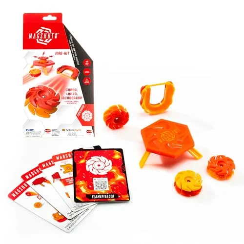 Bizak Magshuto Magkit Trainingsset, Orange, mit Launcher, mag Pods, Punkt-Herausforderungen, ab 8 Jahren (30695171-1)
