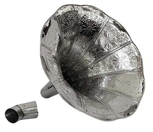 Aubaho Dekoobjekt Trichter Grammophon Horn - Deko-Objekte im antiken Stil, handgefertigtes Messing-Horn mit gewollten Altersspuren für ein authentisches Erscheinungsbild. Ideal für Liebhaber klassischer Dekoration.