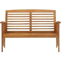 vidaXL Gartenbank 119 cm aus massivem Akazienholz - Gartenbänke aus hochwertigem Akazienholz mit einzigartiger Holzmaserung, stabil und langlebig – ideal für entspannte Stunden im Freien!