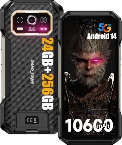 uleFone Armor 27 Pro 5G 12/256GB 10600mAh Schwarz 120Hz