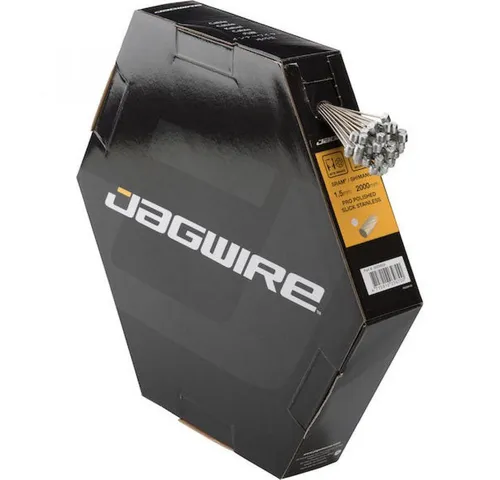 Jagwire Bremszug Mountain Pro Pro-Slick polished 1.5 x 2000 mm Silber - Hochwertiger Bremszug für Fahrräder, gefertigt aus rostfreiem Edelstahl mit polierter Oberfläche für minimale Reibung und verbesserte Bremsperformance. Ideal für moderne Bremssysteme und anspruchsvolle Fahrer.