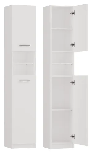 CDF Bad-Hochschrank Marbela – Modernes Badregal in Weiß