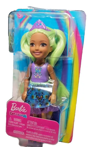 Barbie Mattel – GJJ93 Chelsea –  Fantasie-Puppe- blaues Haar / Neu Lagerspuren