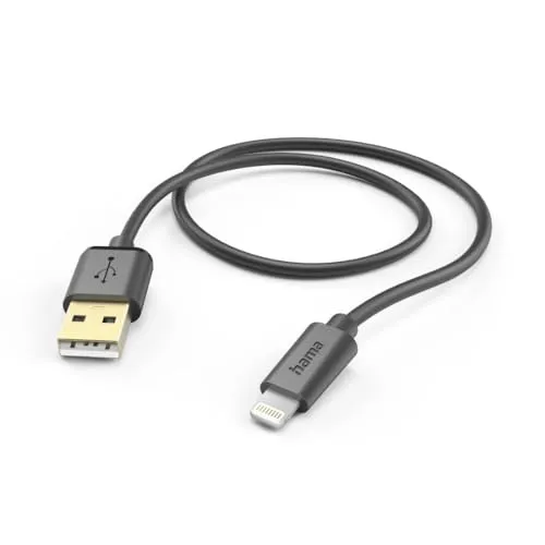 Hama Ladekabel USB A auf Lightning - 1,5m, MFI-zertifiziertes Schnellladekabel für alle Apple Geräte, ideal für High-Speed-Laden und Datenübertragung
