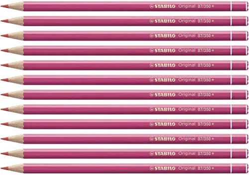 STABILO - Premium-Buntstift - Original - 12er Pack - krapprosa hell
