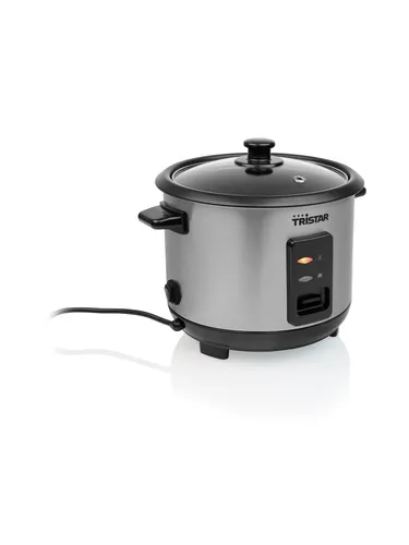 Tristar RK-6146 Reiskocher – Schwarz/Silber, 1 l in schwarz von Tristar