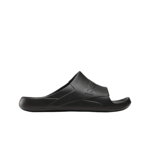 Reebok CLEAN SLIDE Badesandale schwarz 44,5 EU - Wanderschuhe in sportlichem Design, ideal für Freizeit und Badespaß. Fällt klein aus - bitte eine Größe größer bestellen!