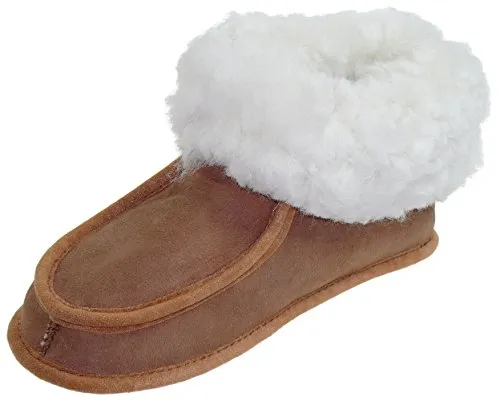 Produktbild Harrys-Collection Hausschuhe aus Lammfell in 2 Farben von 25-48, Farben:braun, Schuhgröße:45
