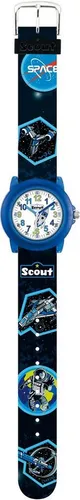 Scout Quarzuhr Crystal 280305039 - Bunte Lernuhr für Kinder - Armbanduhr für Kinder, ideal als Geschenk zum Schulanfang. Wasserdicht bis 5 bar, mit buntem Zifferblatt und robustem Gehäuse aus Kunststoff.