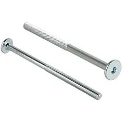 Prima-Online Schraube Flachkopfschrauben Möbelschrauben Möbelverbinder M6 ISK 4mm Typ KF 100 mm