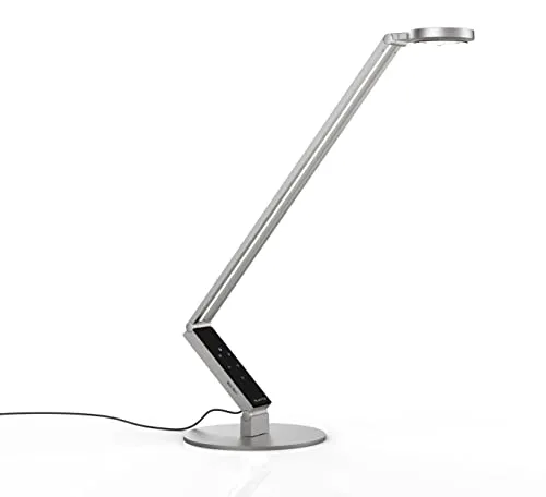 LUCTRA Table Pro 2 Radial Base LED Schreibtischlampe - Schreibtischlampe mit biologisch wirksamem, dimmbarem Licht für konzentriertes Arbeiten. Individuell einstellbare Lichtfarbe und Helligkeit, perfekt für jeden Nutzer. Made in Germany, langlebige LEDs.
