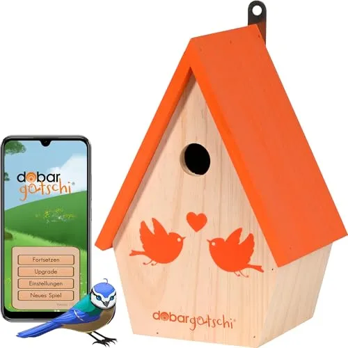 dobar® Nistkasten dobargotschi aus Holz inkl. Spiele-App