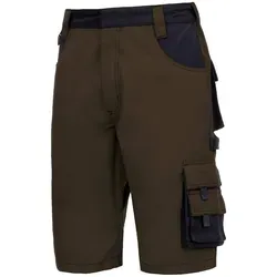 AS Arbeitsschutz Arbeitshose Nitras Motion Tex Plus kurz | braun | Gr.48