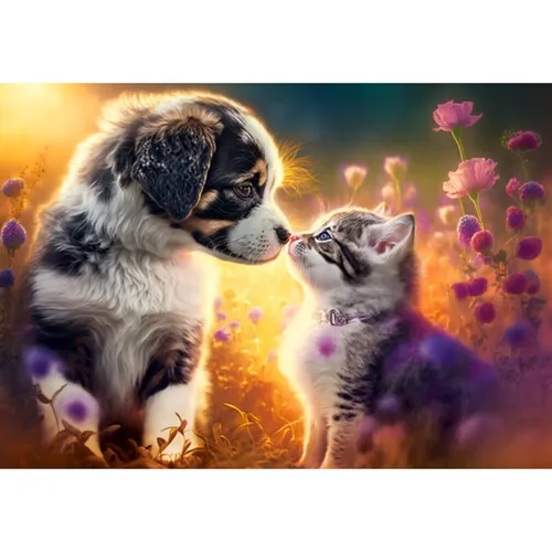 Castorland Puzzle Neue Freundschaft - 500 Teile Legespiel von Castorland