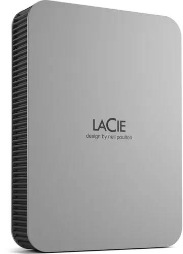 LaCie Mobile Drive Moon 5TB - Tragbare Externe Festplatte - Externe Festplatte für Mac & PC mit 5TB, elegantes Design von Neil Poulton, inkl. Data Rescue Service und einfacher Datensicherung.
