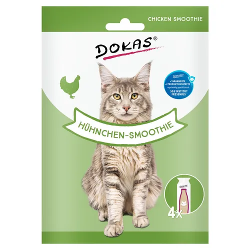 Dokas Hühnchen-Smoothie 4 x 30 ml, Katzensnack, UVP 1,99 EUR, NEU