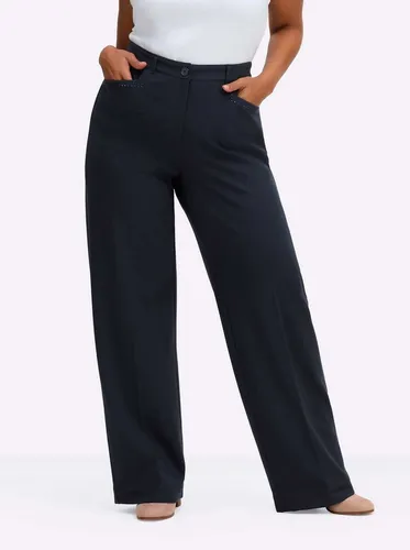 Sheego Jerseyhose blau 48
