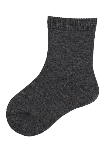 Sterntaler Unisex Socken Wolle, dunkelgrau Melange, 16 von Sterntaler