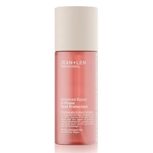 Produktbild Jean & Len 2-Phase Heat Protection Professional Advanced Repair, reparierendes Hitzeschutzspray für trockenes & geschädigtes Haar, schützt die Haare vor Stylinghitze bis 230 °C, vegan, 150 ml