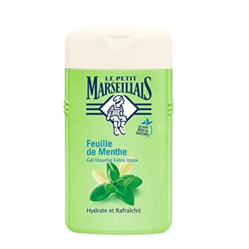 Le Petit Marseillais Duschgel Minze Menthe 250ml - Duschgel für Damen und Herren, vegan und ohne Tierversuche. Erfrischender Duft von grüner Minze, ideal für ein belebendes Duscherlebnis.