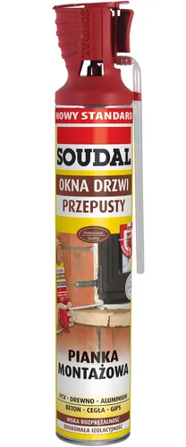 PIANKA MONTAŻOWA WĘŻYKOWA SOUDAL GENIUS GUN 500ML SOUDAL 5411183010895