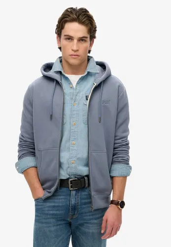 Superdry Kapuzensweatjacke ESSENTIAL LOGO ZIP HOODIE HB Baumwollmischung, slim fit