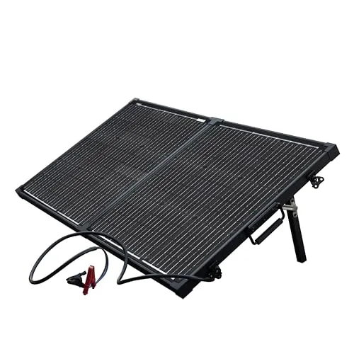 Technaxx TX-215 Faltbares Solarmodul 100 W Solorkoffer - Stromaggregate, flexibles und tragbares Solarmodul mit 100 W Leistung – ideal für Camping und Outdoor-Aktivitäten.
