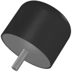 Kran Gummi Puffer 1 Gewindebolzen D50 H40 M10x28 NR70