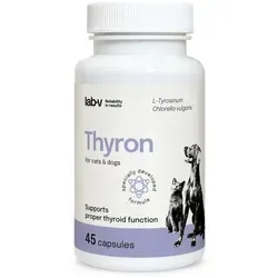 Thyron – Unterstützung der Schilddrüsenfunktion für Hunde und Katzen, 90 Kapseln