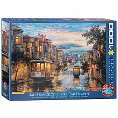 eurographics Puzzle - San Francisco Kabelbahn Paradies von Eugene Lushpin - 1000 Teile 300905