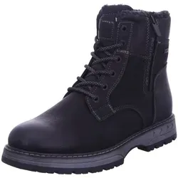 Schnürstiefelette TOM TAILOR - Herren Stiefelette in Schwarz - Wanderschuhe mit warmem Futter und praktischem Reißverschluss für einfachen Einstieg. Ideal für Büro, Freizeit und Spaziergänge - vereint Stil und Komfort.
