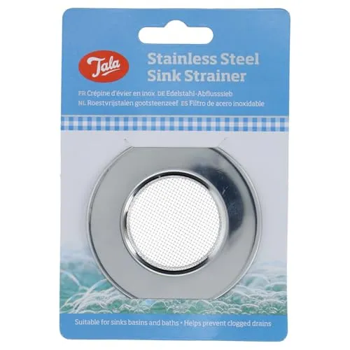 Tala Mini-Sieb für Spüle aus Edelstahl - Kompakter Küchenfilter