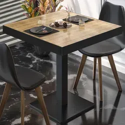 GGMMÖBEL Bistrotisch BM – Eleganter Gastro Tisch - Hochwertiger Bistrotisch mit robustem Gestell und stilvoller Tischplatte in Holz- oder Marmoroptik. Ideal für Gastronomie und den privaten Essbereich – pflegeleicht und langlebig.
