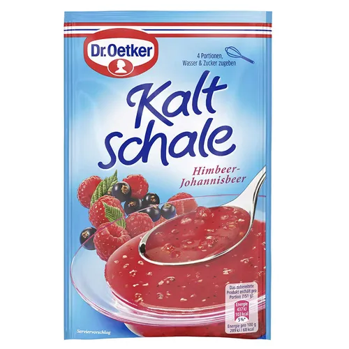 Dr. Oetker Kaltschale Himbeer Johannisbeer Dessertpulver 57g