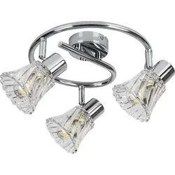 Rabalux 5301 Deckenstrahler Hestia, 3 Spots E14, Silber, Klassisch - Klassische 3-flammige Spotlampe Hestia mit elegantem Design und dimmbaren Funktionen, ideal für gemütliche Wohnräume. Perfekt für eine individuelle Beleuchtung!
