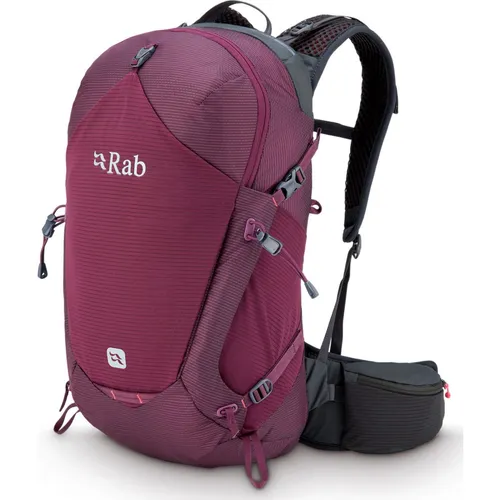 Rab Protium 18 ND mulberry (MUL) S/M - Daypacks und Businessrucksäcke - Ideal für aktive Frauen, wasserdicht und extrem komfortabel mit Air Contour-Rückensystem für perfekten Sitz bei Wanderungen und Hochtouren.