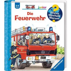 Ravensburger Spielbuch Wieso Weshalb Warum Junior: Die Feuerwehr für 2-4 Jahre - Entdecke die spannende Welt der Feuerwehr! Mit Klappen, klaren Bildern und kurzen Texten lernen Kinder spielerisch über Schutzkleidung und Fahrzeuge. Fördert Lesekompetenz und Umweltbewusstsein.