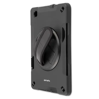 4smarts Rugged Case Grip für Galaxy Tab S6 Lite – Schwarz - Robustes TPU Cover mit integriertem Ständer für optimalen Schutz und Nutzung. Ideal für Samsung Galaxy Tab S6 Lite, bietet sicheren Halt und Funktionalität.