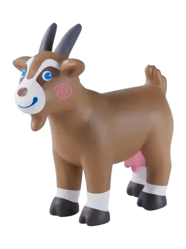 HABA Little Friends Ziege - Bauernhof-Spielzeug, Tierfigur für Kinder ab 3 Jahre