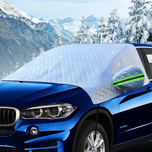 Auto Frontscheibenabdeckung Winter Windschutz für SUV - Möbelschutzhüllen: Optimaler Schutz vor Schnee und Eis, sorgt für freie Sicht und verhindert lästiges Kratzen!