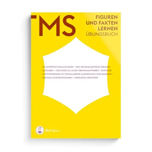 MedGurus TMS & EMS Vorbereitung 2024 Figuren und Fakten lernen - Übungsbuch zur Vorbereitung auf den Medizinertest