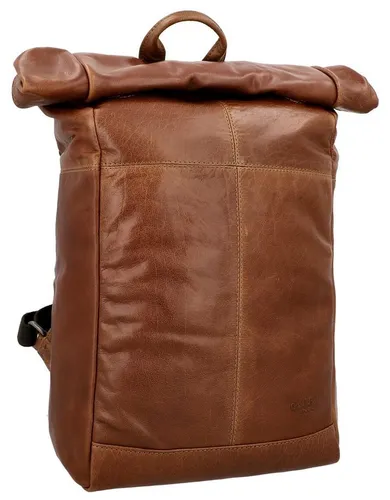 Gusti Rolltop Kurierrucksack Joy – Vintage Leder Rucksack für Alltag und Outdoor - Tagesrucksäcke aus robustem Echtleder, ideal für Stadt und Wanderungen. Langlebig und praktisch, bietet viel Platz für alles Wichtige.