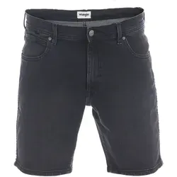 Wrangler Herren Jeans Short Texas Stretch Regular Fit Cash Schwarz - Jeans Shorts für Herren im Regular Fit, aus elastischem Material für höchsten Tragekomfort und ideal für lässige Sommerlooks.
