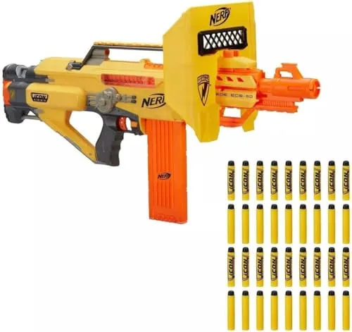 Hasbro Nerf Grand Launcher N-Strike Stampede ECS - Spielzeug-Schaumstoff-Blaster mit automatischem Nachlade-System für spannende Action und unendlichen Spielspaß.