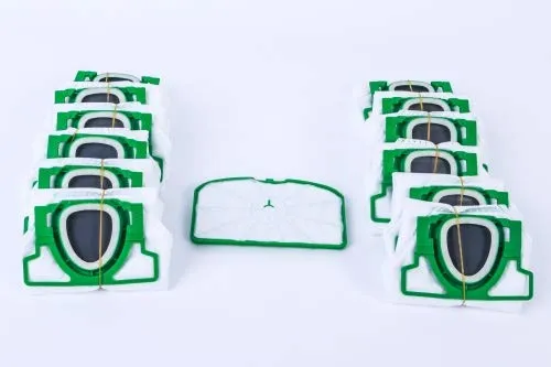 Premium Sparset für Kobold VK 200: 12 Staubsaugerbeutel + 1 Motorfilter - Haushaltsgroßgeräte - 12 hochwertige Micro-Vlies Staubsaugerbeutel und Motorfilter für optimale Filterleistung mit Mehrschichtsystem, geeignet für Vorwerk Kobold VK 200.