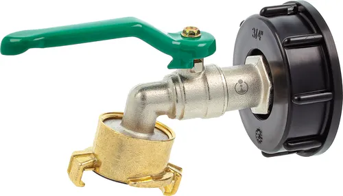 Tecuro - Kugelauslaufventil Mit Schnellkupplung Und Ibc Adapter Grobgewinde S60 X 6